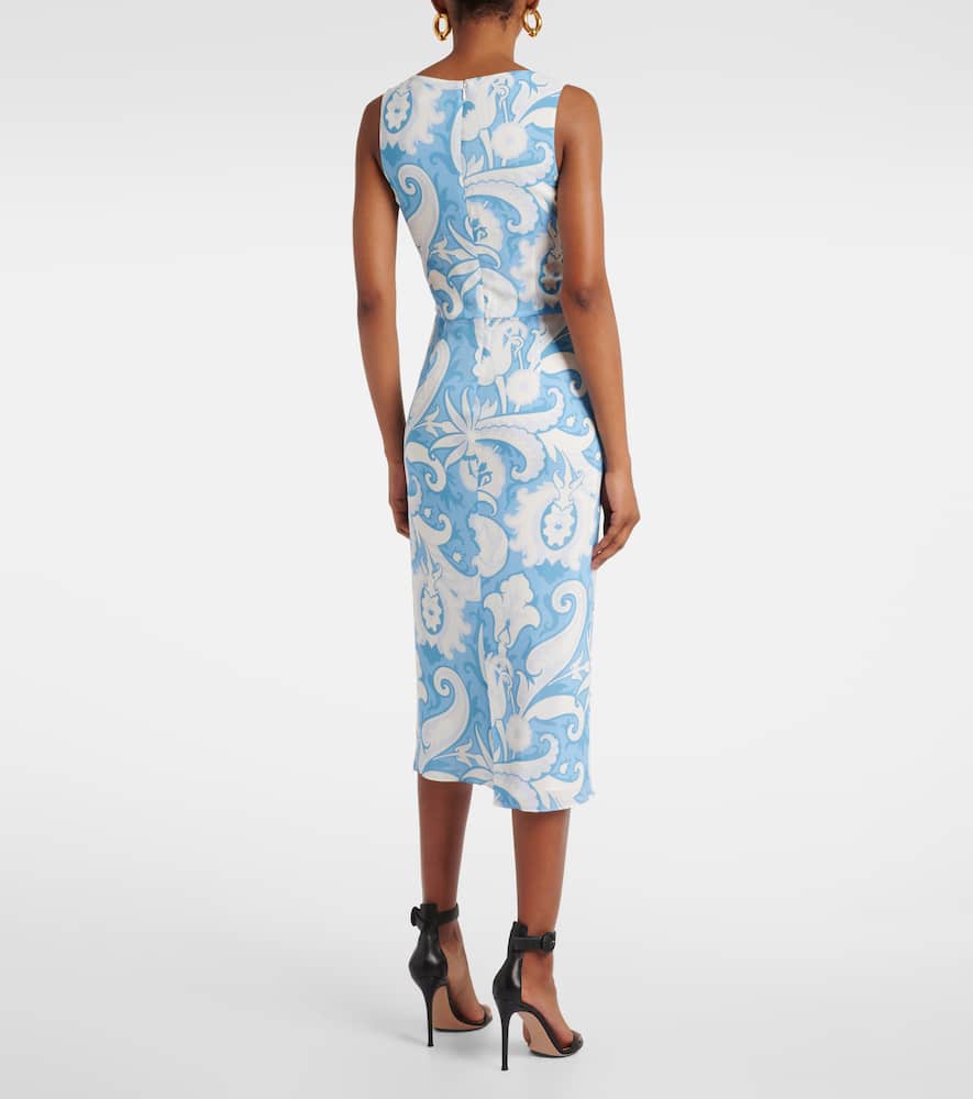 Printed midi dress