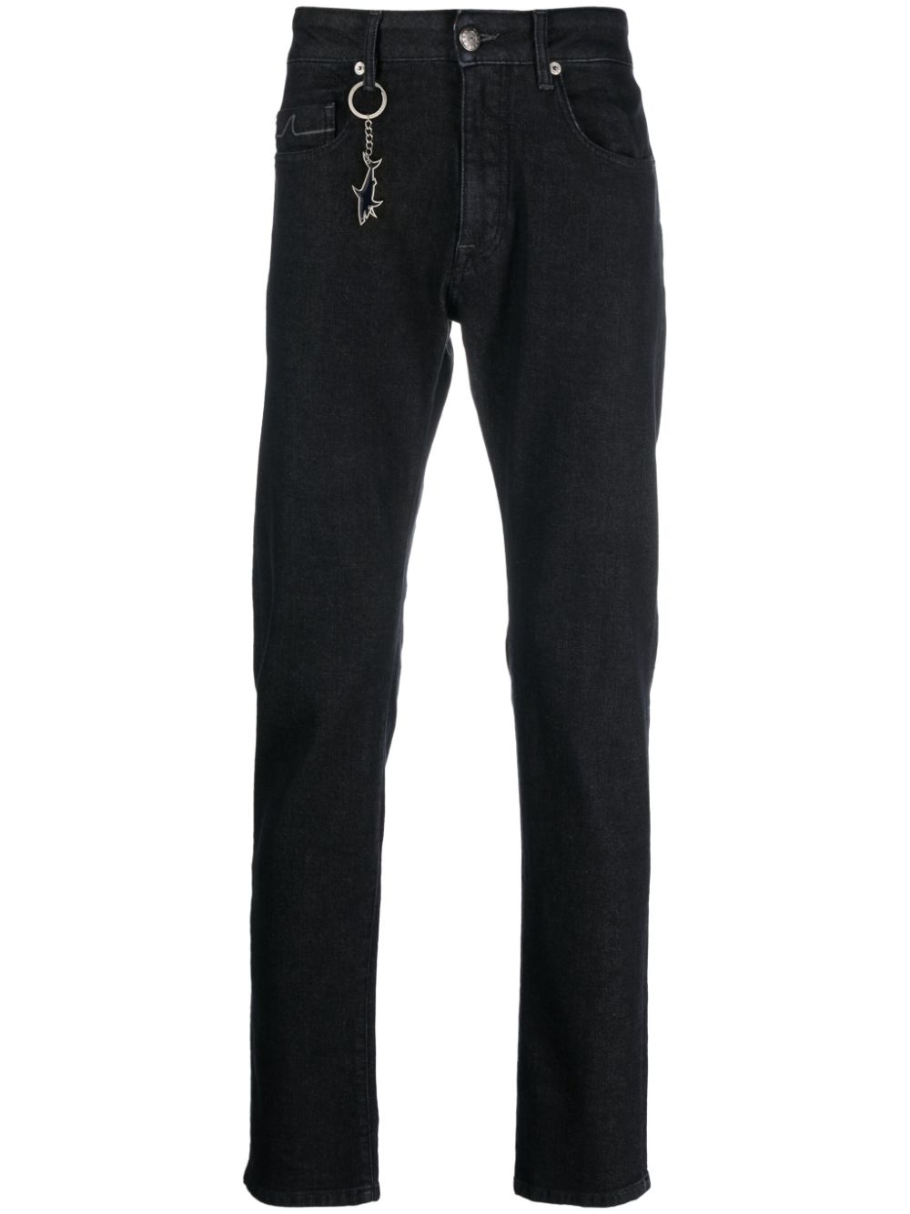 Mid-rise straight-leg jeans - Blue
