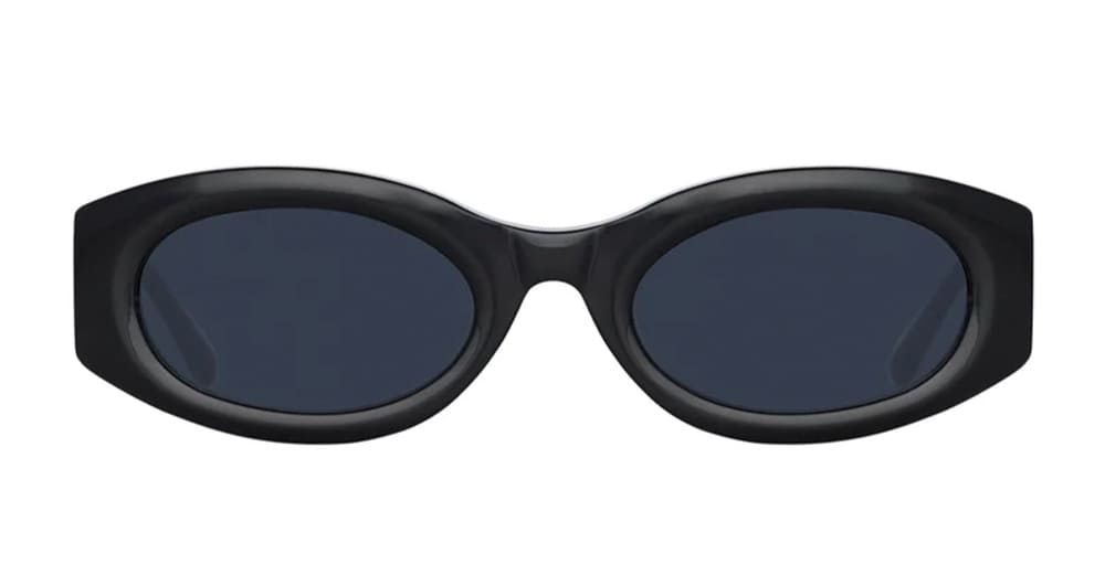 Berta rectangle-frame sunglasses - Black
