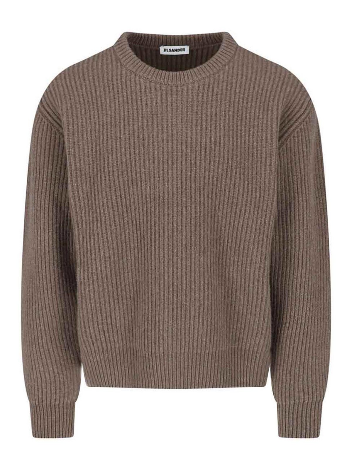 Jil Sander - ribbed crew neck long sleeve knit