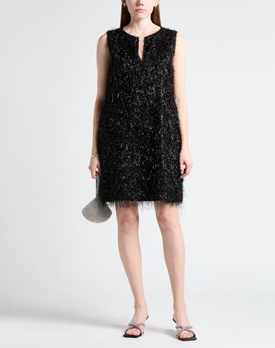 Fabiana Filippi Woman Mini dress Black Size 0 Viscose, Metallic fiber, Polyamide