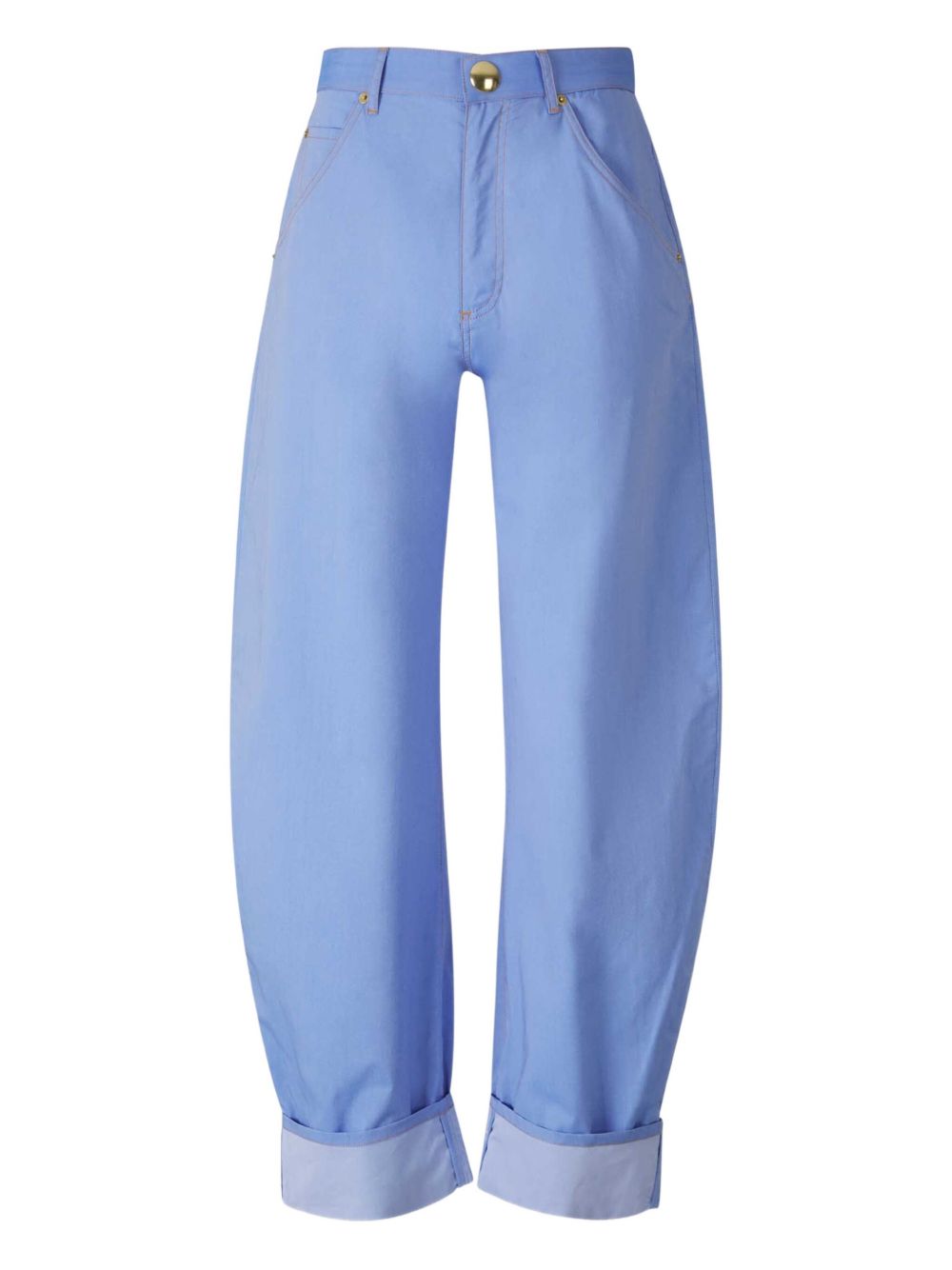 DARKPARK folded-edge tapered trousers - Blue