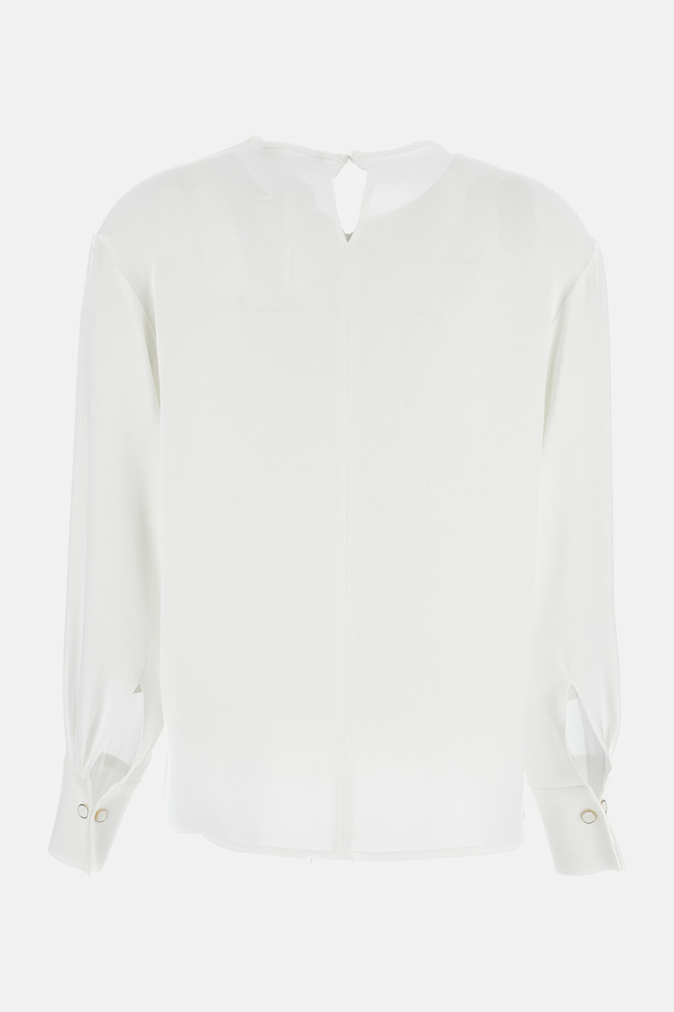 White Crew Neck Top