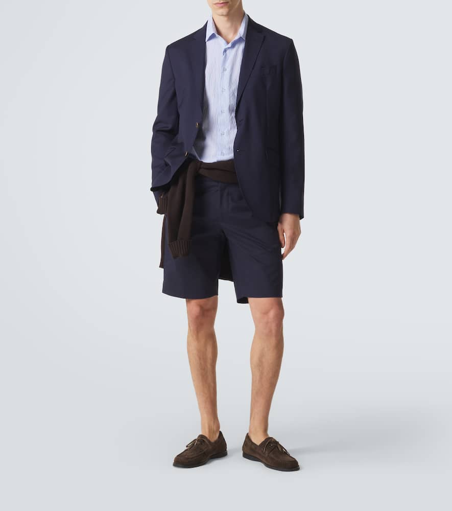Cotton-blend shorts