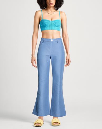 Woman Pants Blue Size 0 Cotton