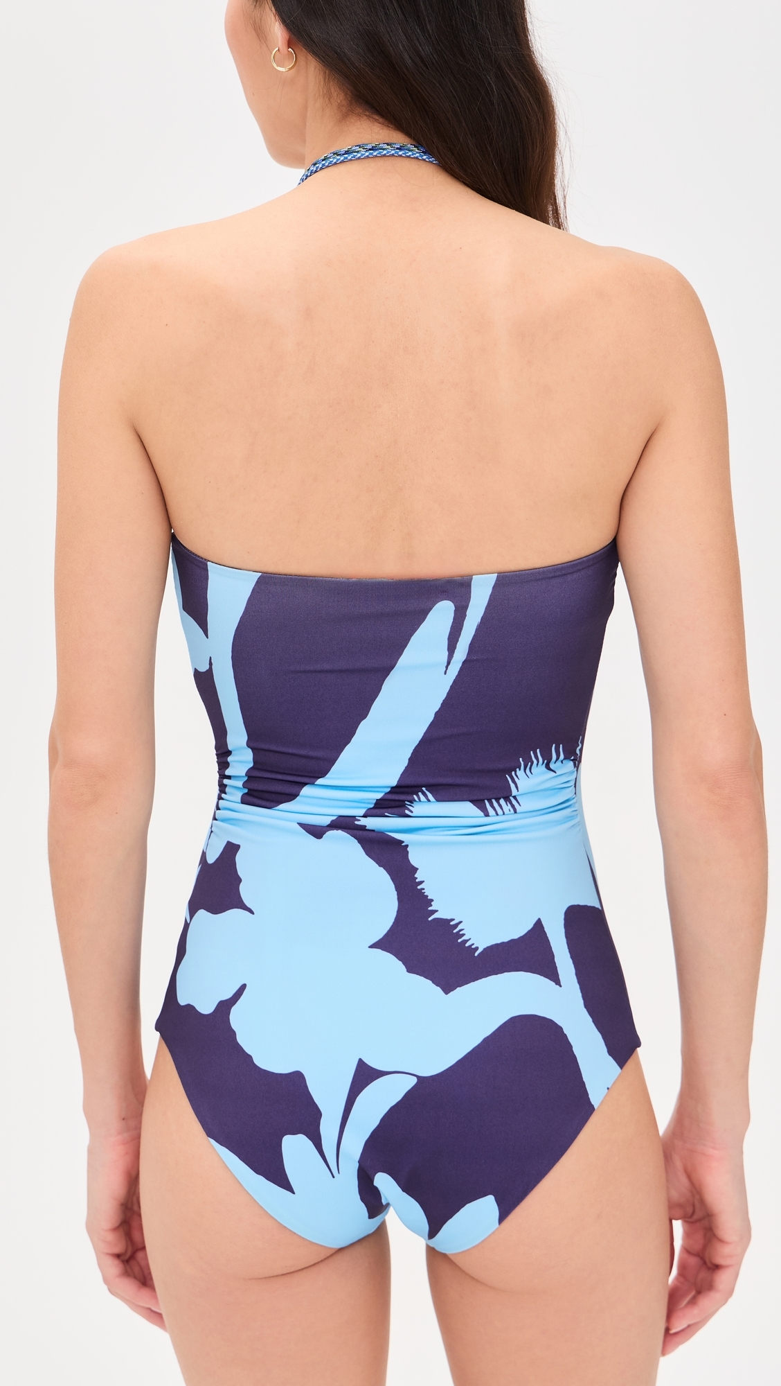 Soleil Strapless Swimsuit Midnight Garden