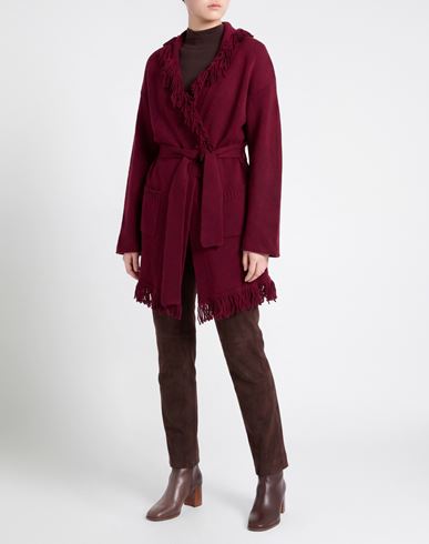 Woman Cardigan Burgundy Size M Cashmere