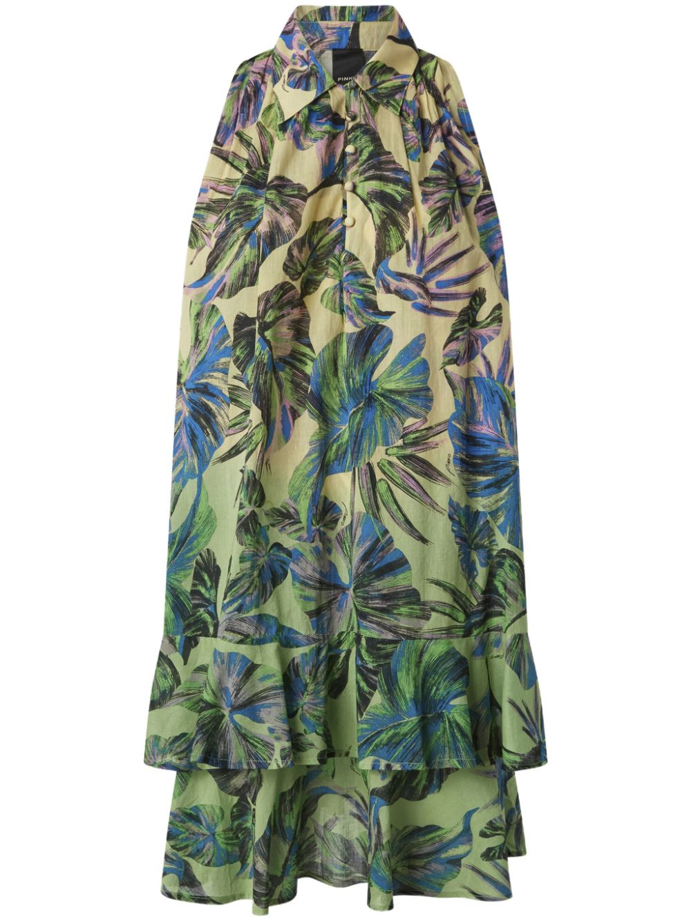 Floral-print maxi dress - Yellow
