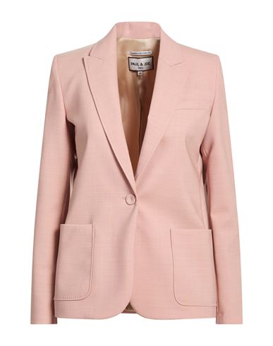 Woman Blazer Pink Size 10 Virgin Wool, Elastane