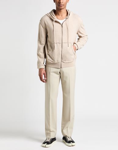 Man Cardigan Sand Size S Wool, Cashmere