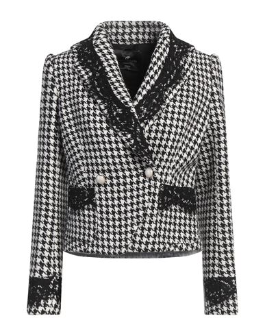 Woman Blazer White Size 6 Polyester, Wool