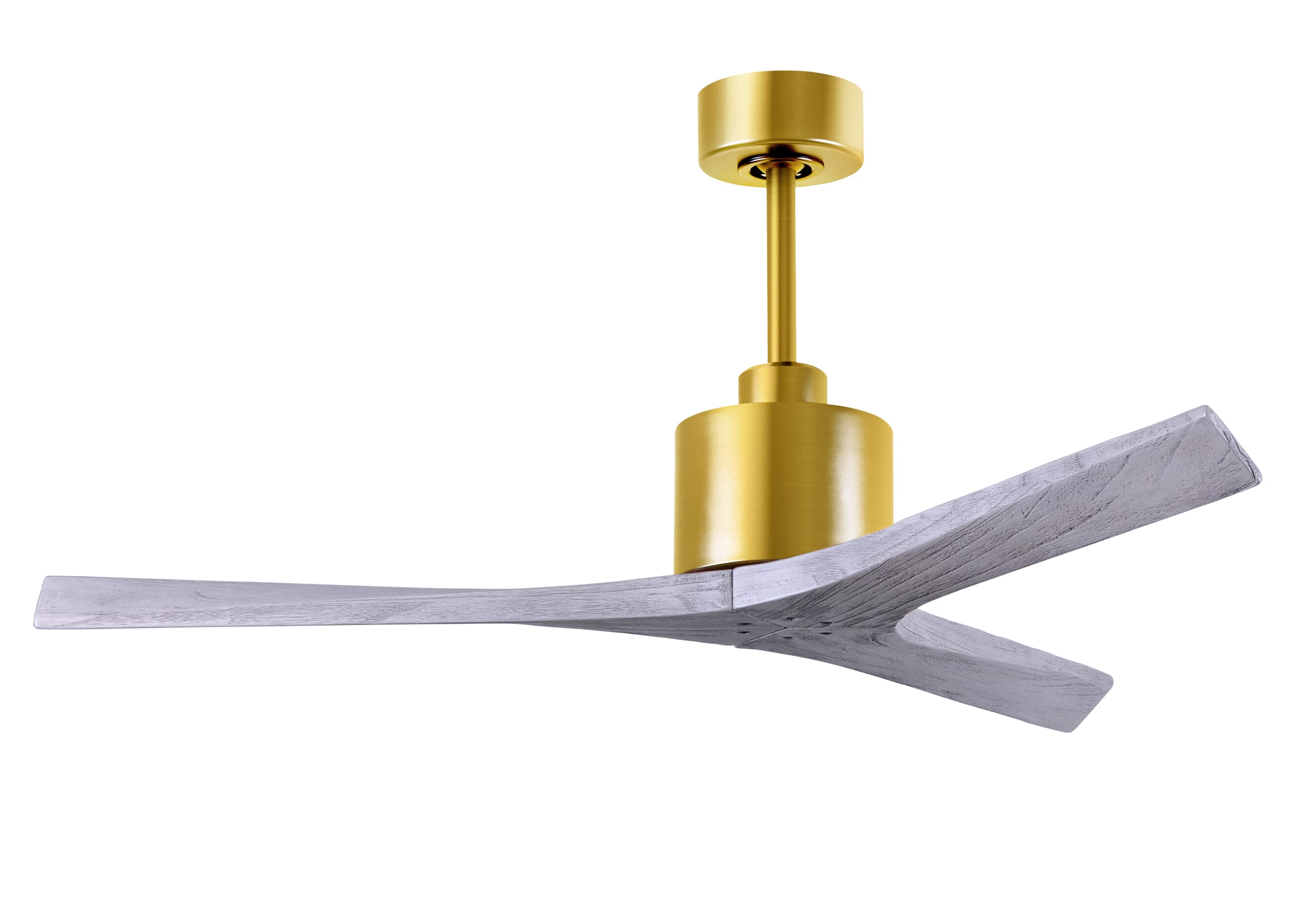 Mollywood 6-Speed Ceiling Fan in Brushed Brass with Barnwood Tone blade