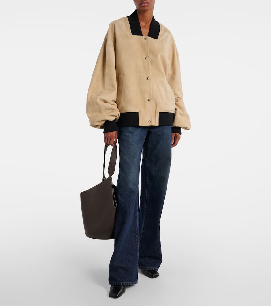 Spence suede bomber jacket