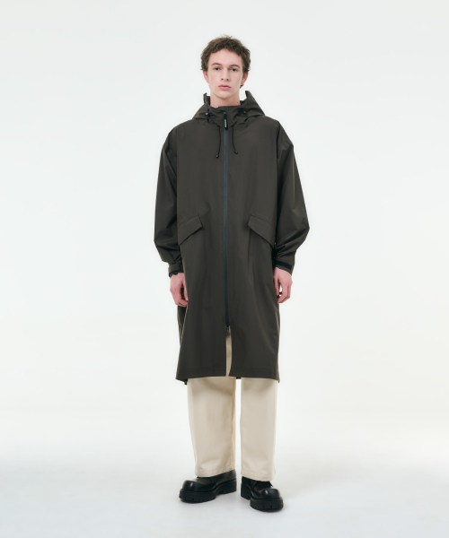 Mars Unisex Weather Coat Essential Collection Dark Khaki