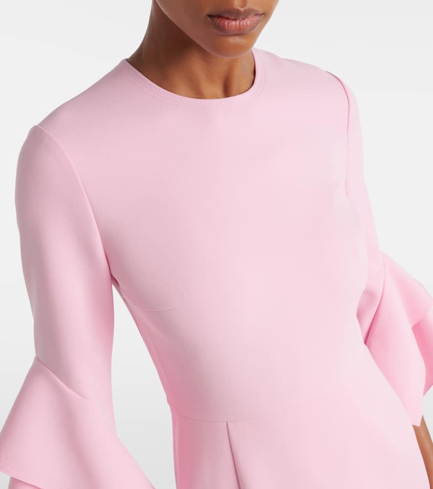 Ruffled midi dress