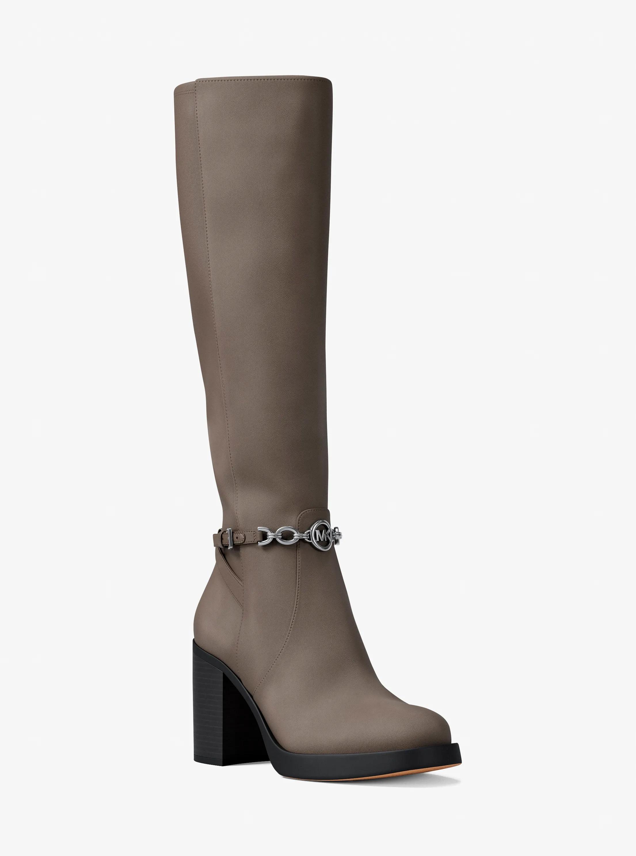 Kacey Polyester Microsuede Boot in Grey - size 7