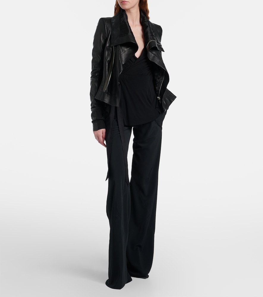Bias wide-leg pants