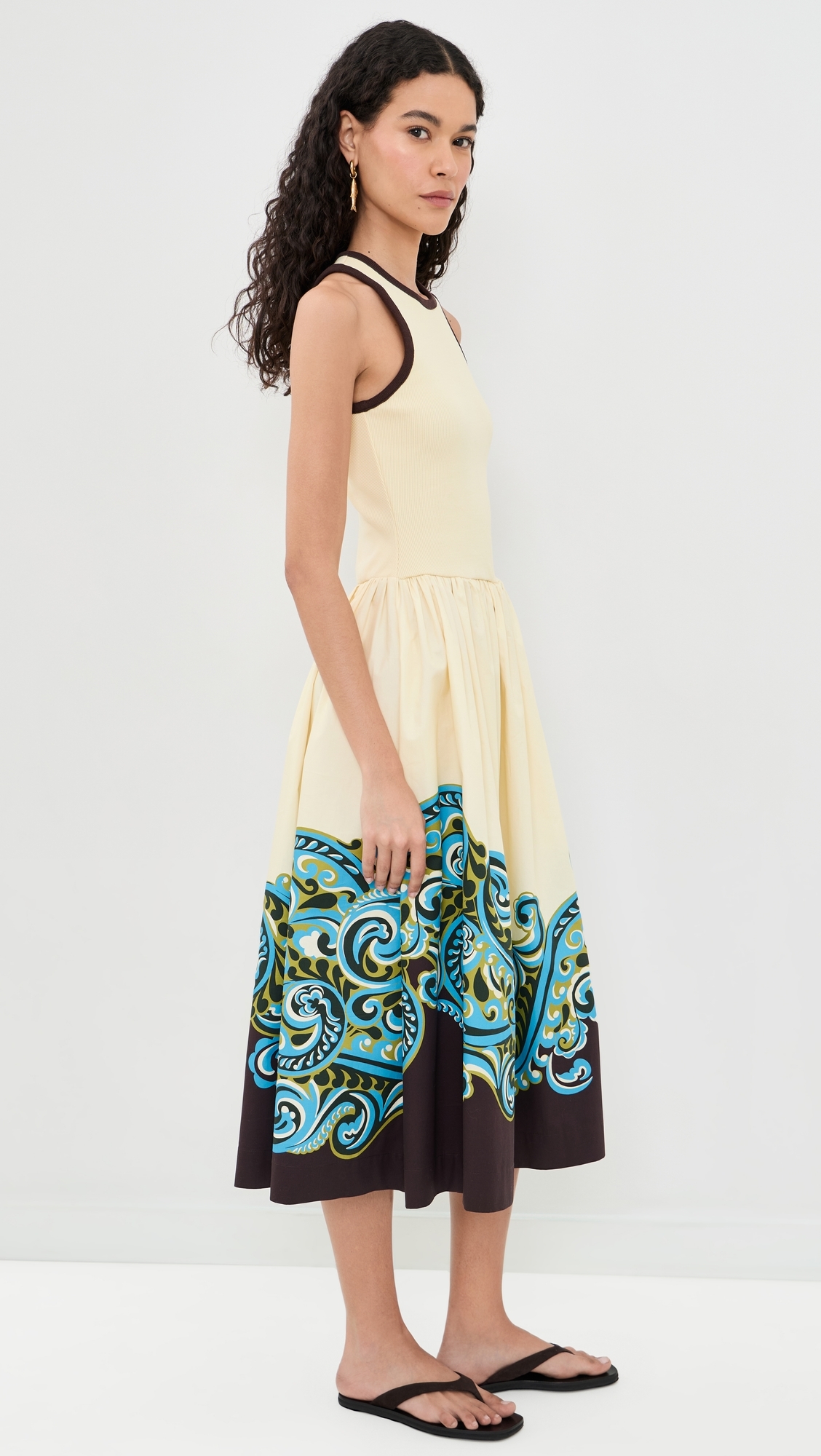Natalia Tank Midi Dress Cream