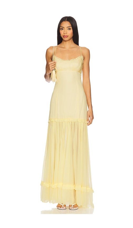 Tularosa x Emma Rose Ada Maxi Dress in Butter Yellow.  XS also in L, M, S