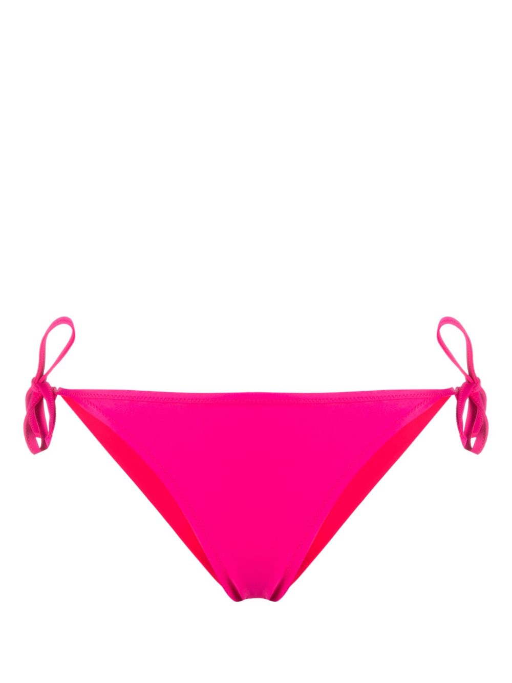 Logo patch side tie bikini bottoms - Pink