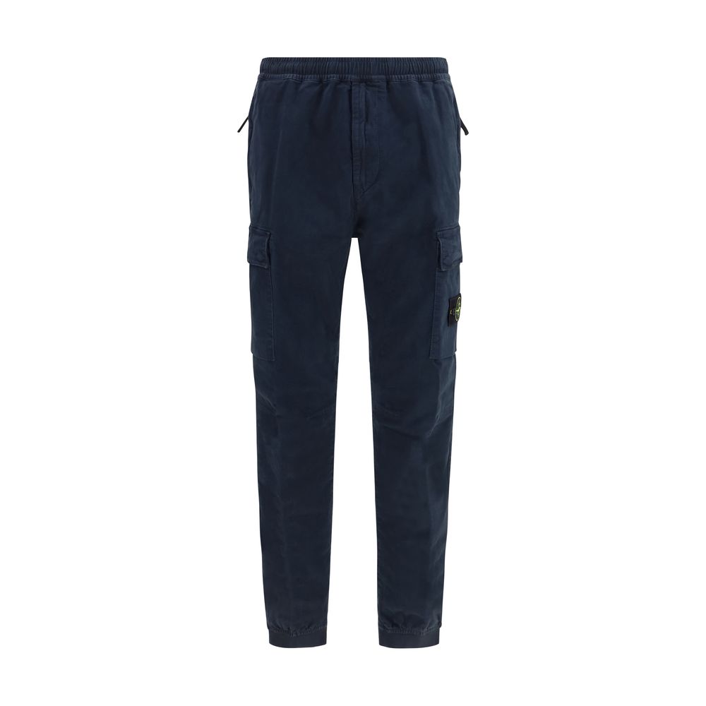 Cotton Cargo Cargo Pants — Navy