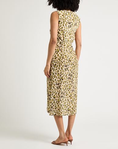 Woman Midi dress Beige Size 2 Viscose, Silk