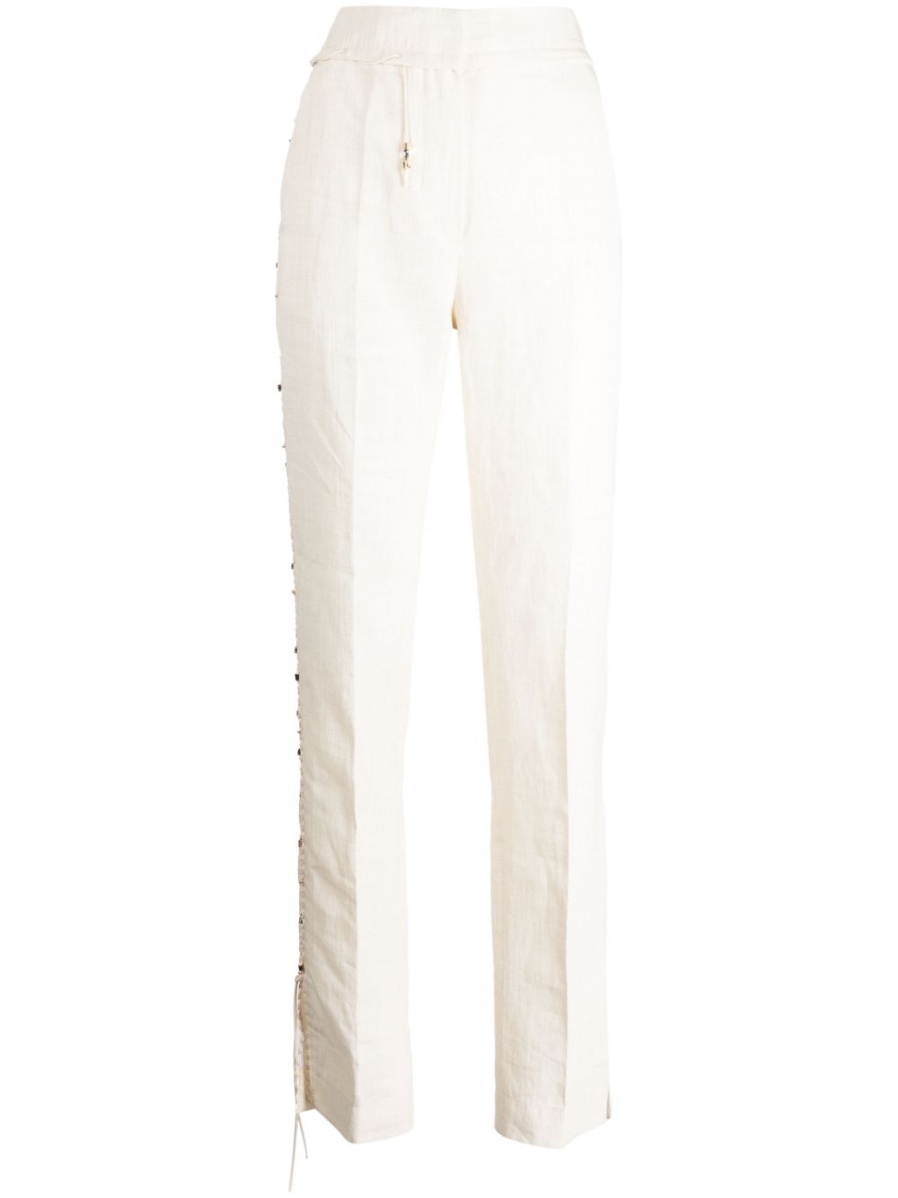 Le Pantalon Tibau Brodé tailored trousers - White