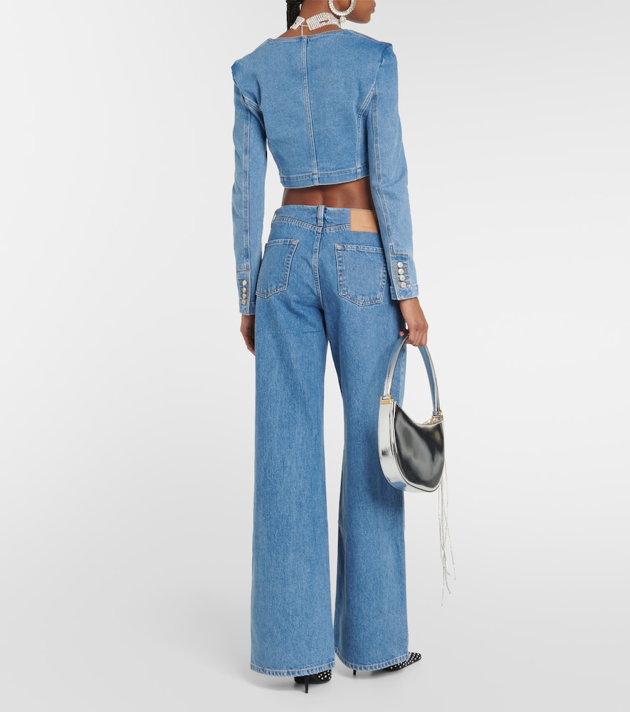 Cropped denim top