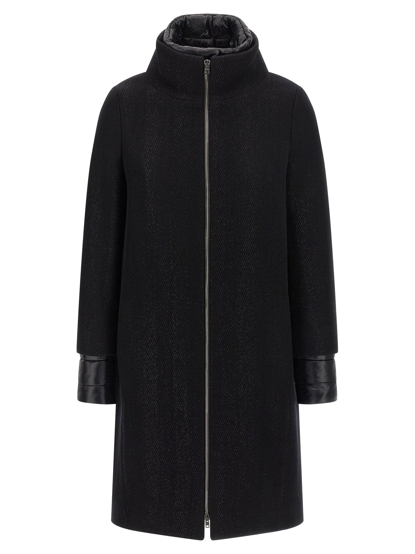 Lamé Thread And Wool Coat