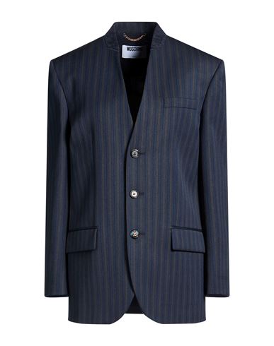 Woman Blazer Navy Size 6 Virgin Wool