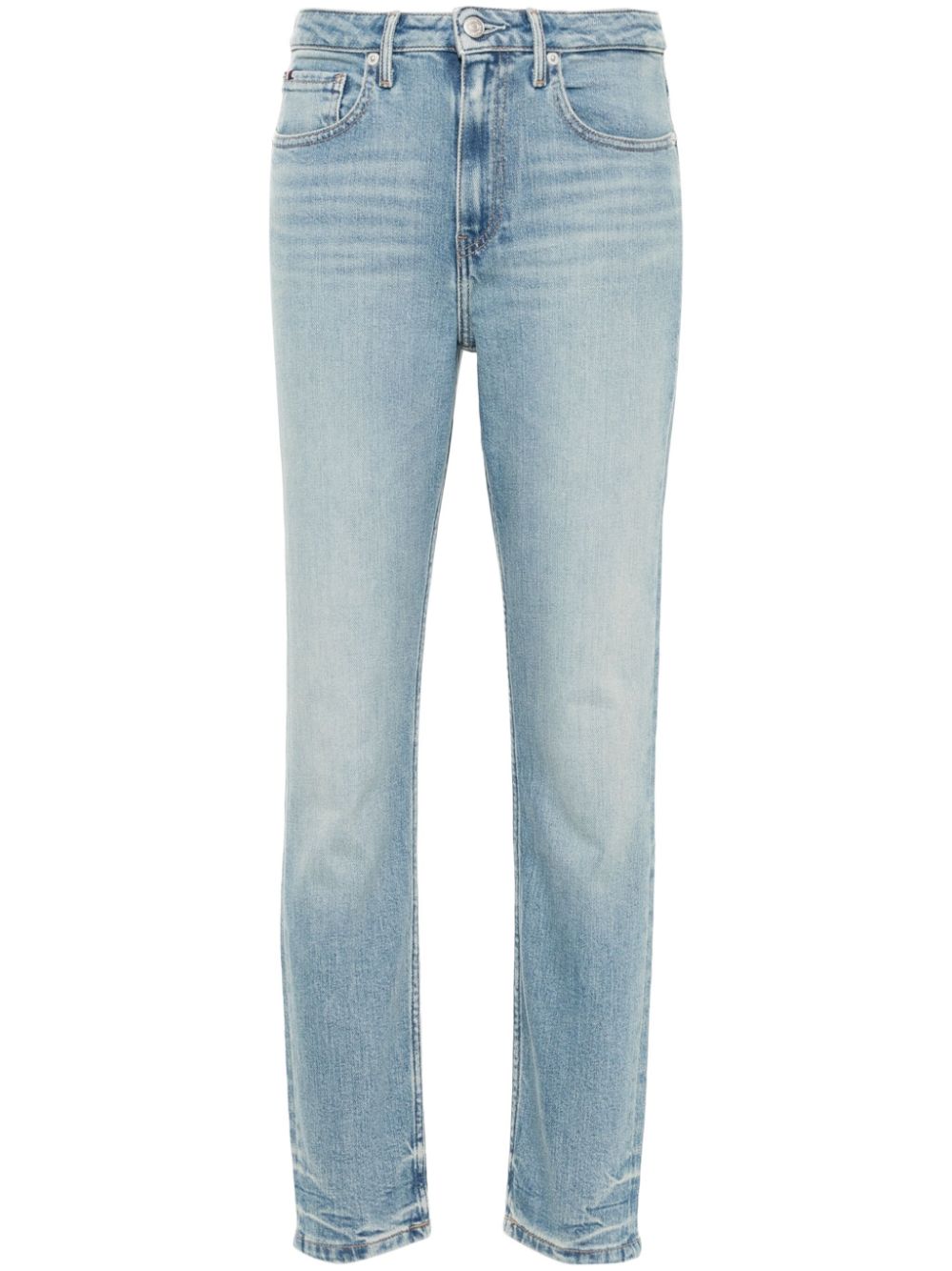 High-rise slim cigarette jeans - Blue