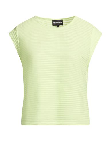 Woman Top Light green Size L Polyester, Elastane
