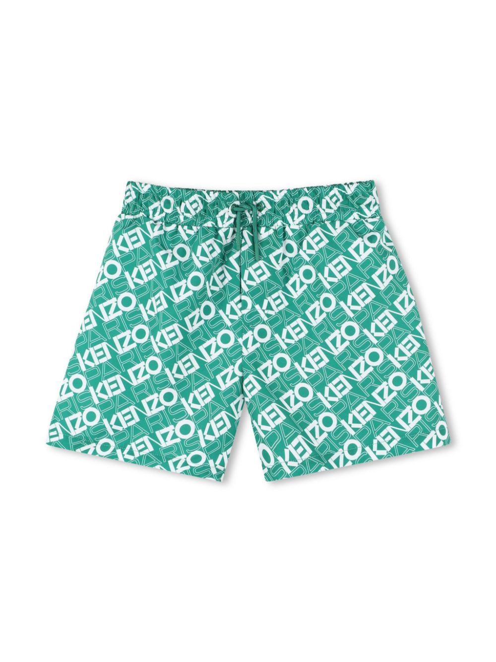 All-over logo-print swimming shorts - Green