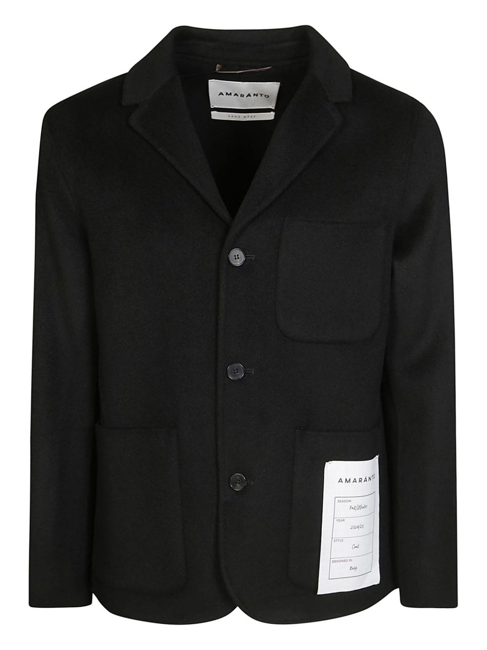 Amaranto single-breasted blazer - Black