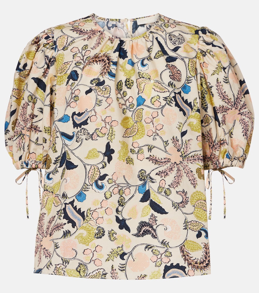 Coralie floral cotton blouse