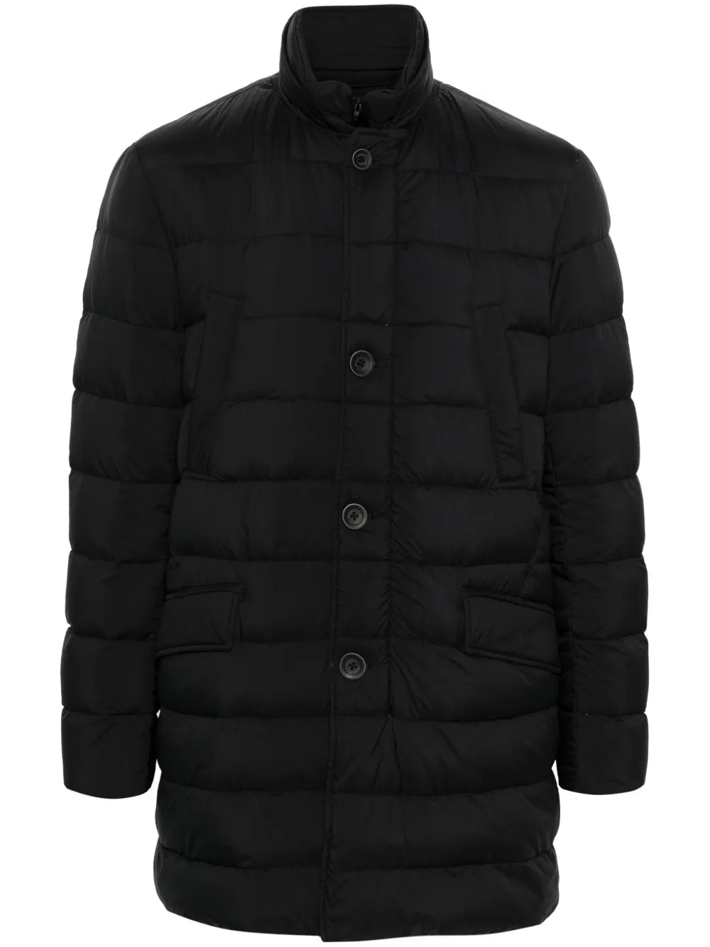 Quilted Goose Down Down Jacket — Black