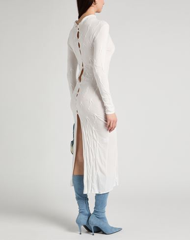 Christina Seewald Woman Midi dress White Size L Viscose, Elastane, Polyamide