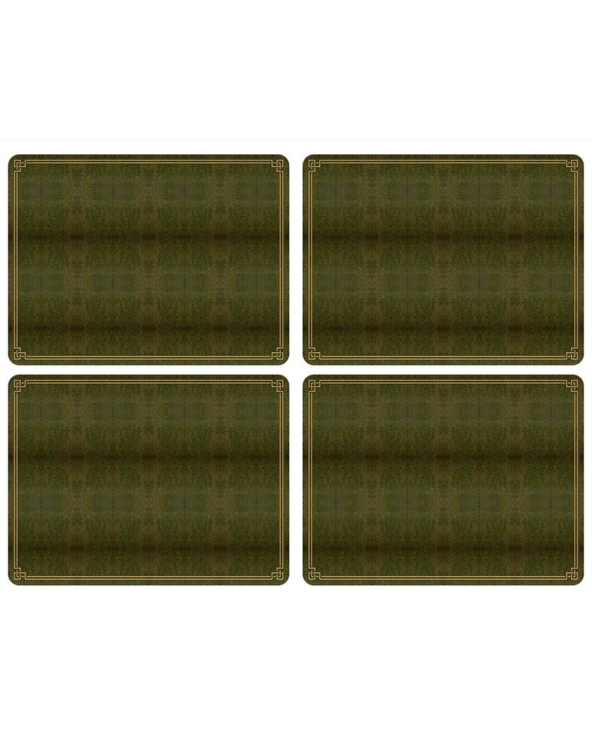 Pimpernel Shagreen Leather Set of 4 Placemats