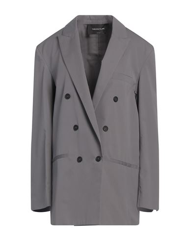 Fabiana Filippi Woman Blazer Grey Size 4 Cotton
