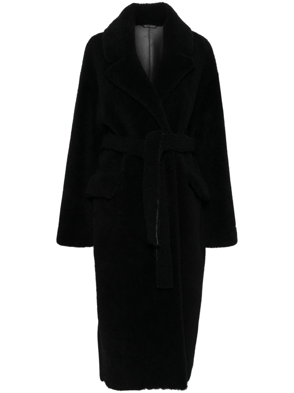 Shearling coat - Black