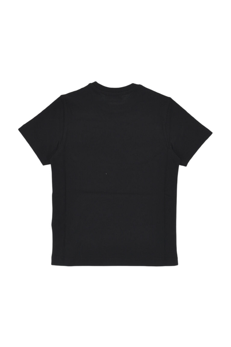 Boys Black Logo Patch T-Shirt