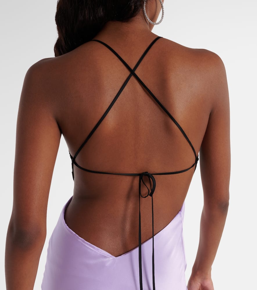 The Sei Asymmetric silk gown