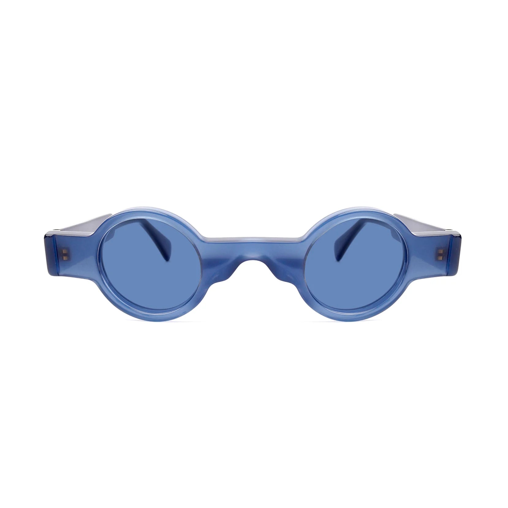 XLAB Uniseks XLAB Goa Zonnebrillen Acetaat Blauw Hemelsblauw Rotonde Gepolariseerd