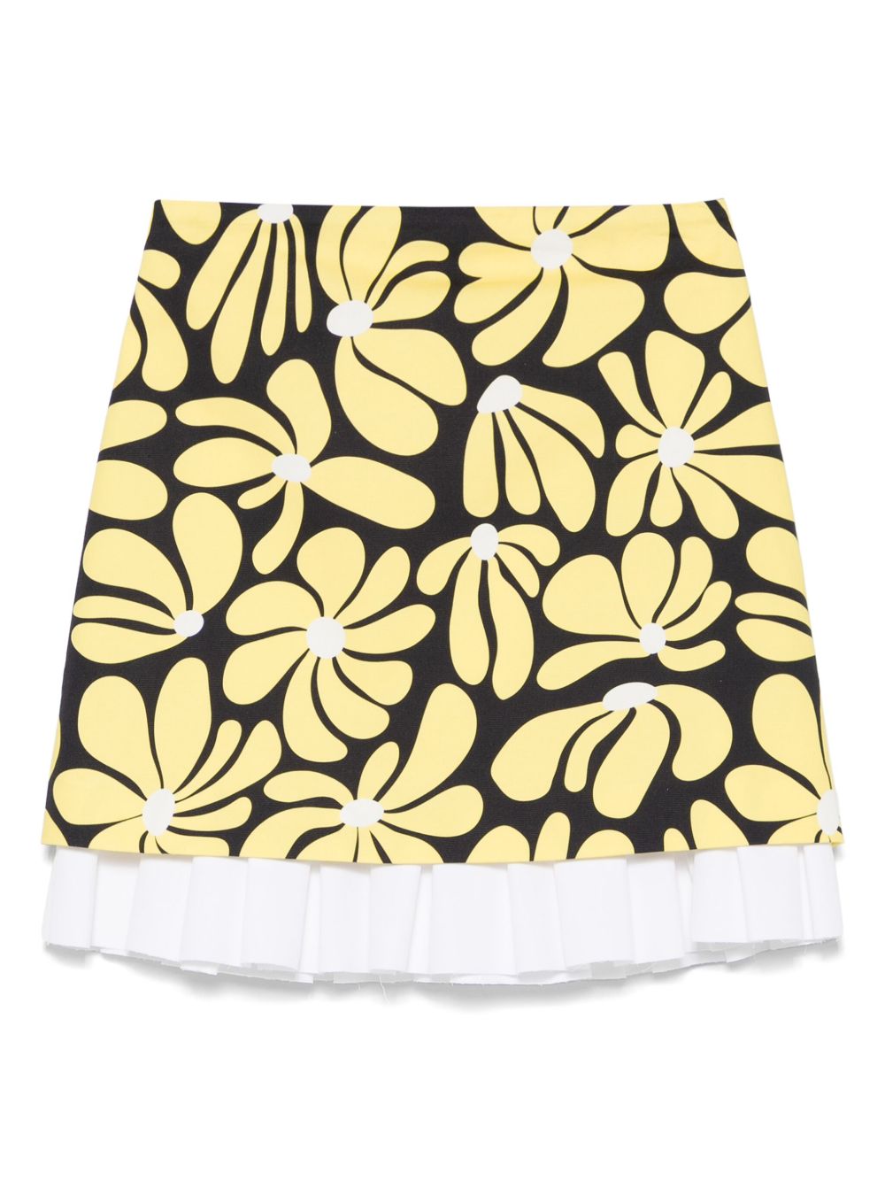 MSGM floral-print mini skirt - Yellow