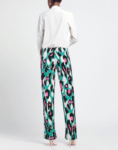 Woman Pants Green Size 4 Polyester, Elastane
