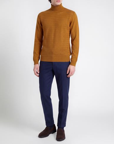 Man Turtleneck Camel Size XXL Virgin Wool, Acrylic