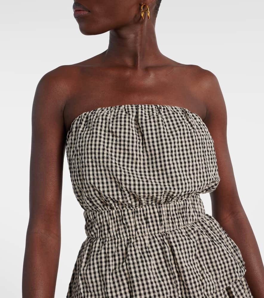 Posse Aurelia gingham cotton top