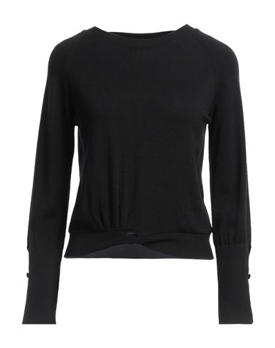 Woman Sweater Black Size M Viscose, Polyacrylic, Polyamide