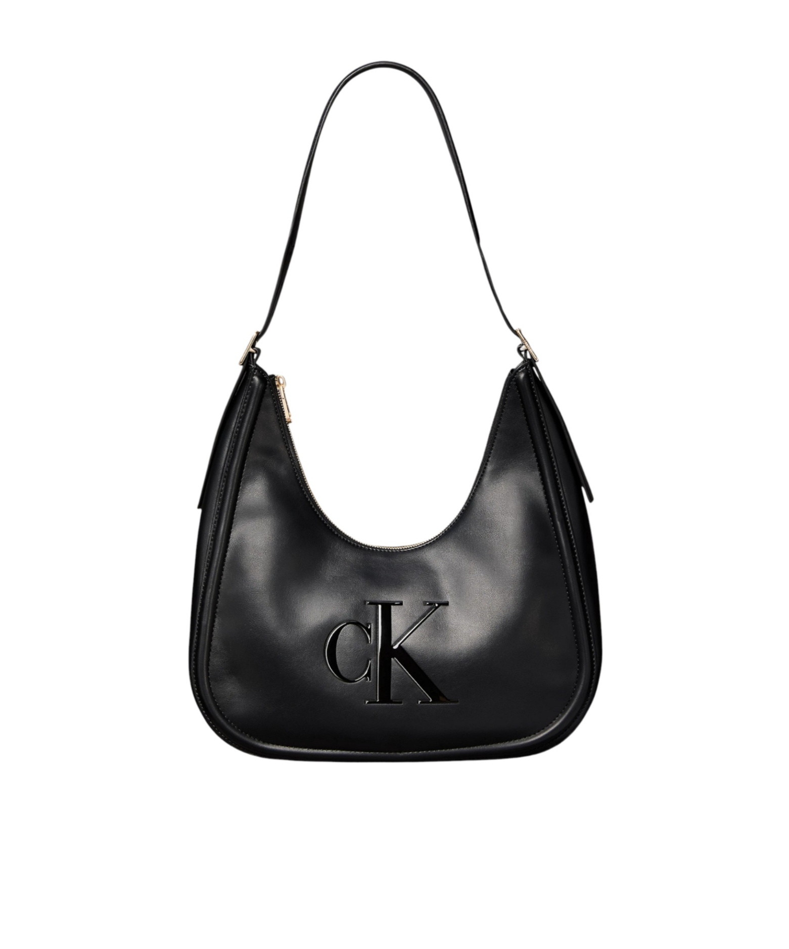 Soft Touch Crescent Logo Hobo Bag