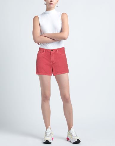 Woman Denim shorts Magenta